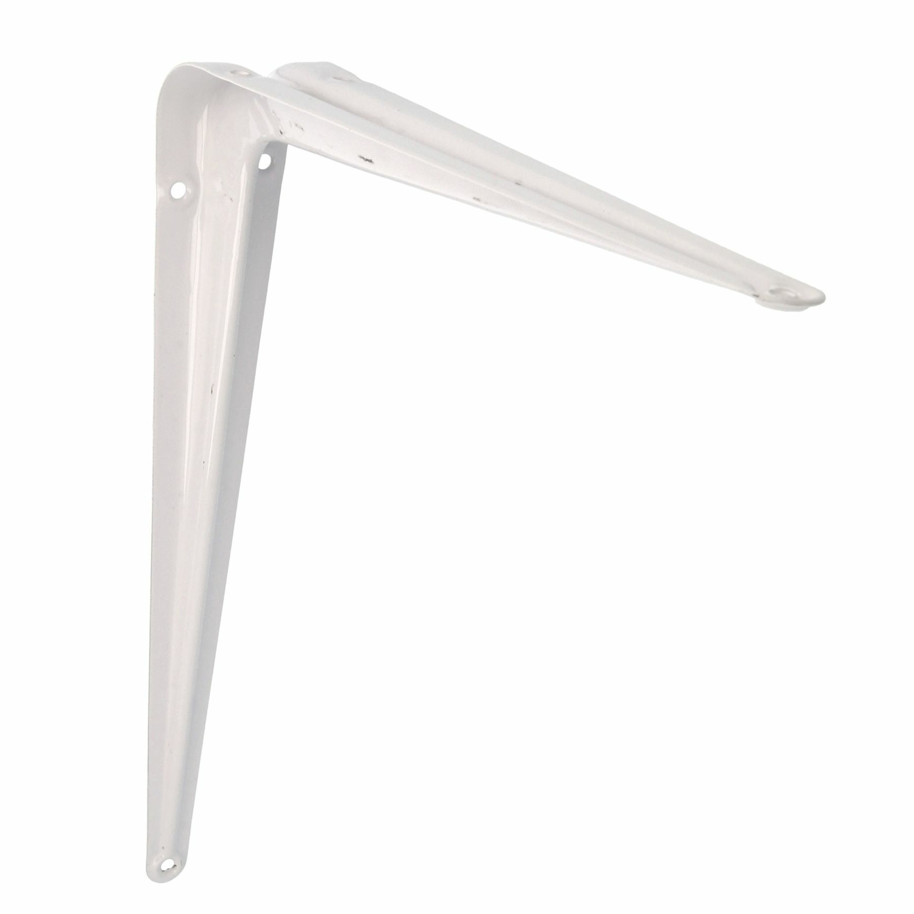 AMIG Plankdrager/planksteun van metaal - gelakt wit - H350 x B300 mm -