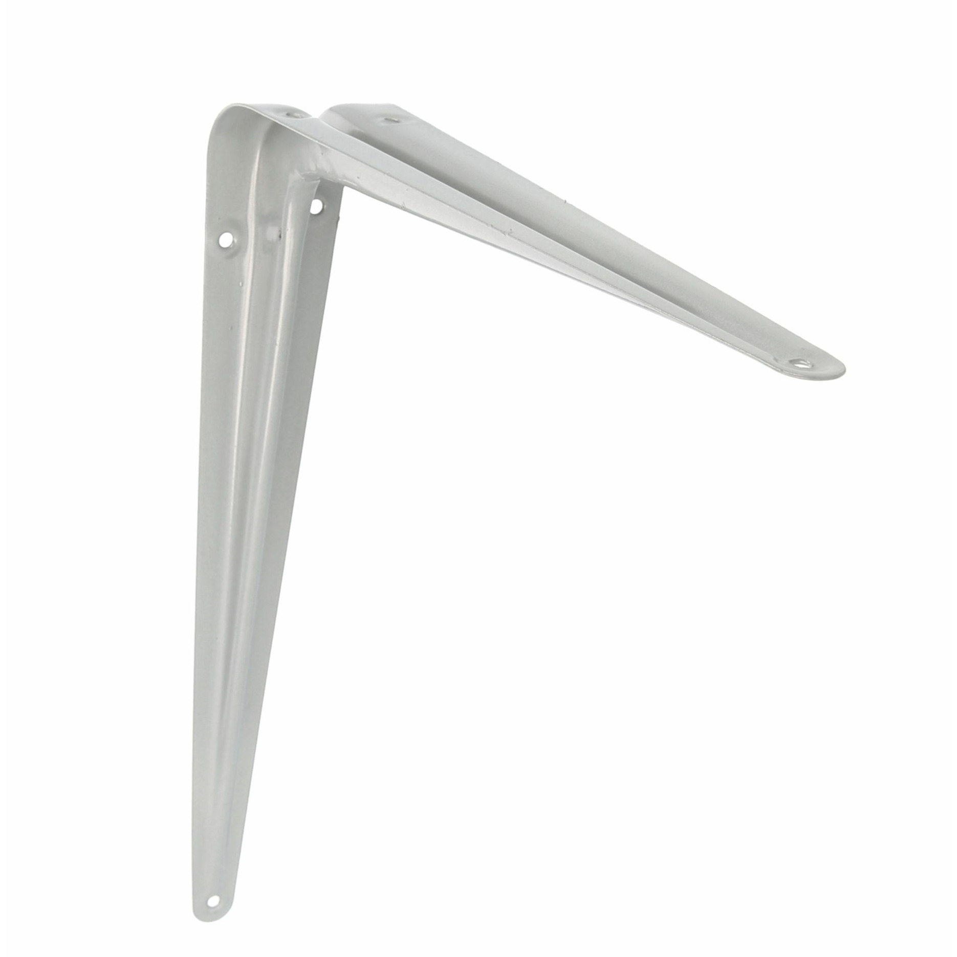AMIG Plankdrager/planksteun van metaal - gelakt zilver - H350 x B300 mm -