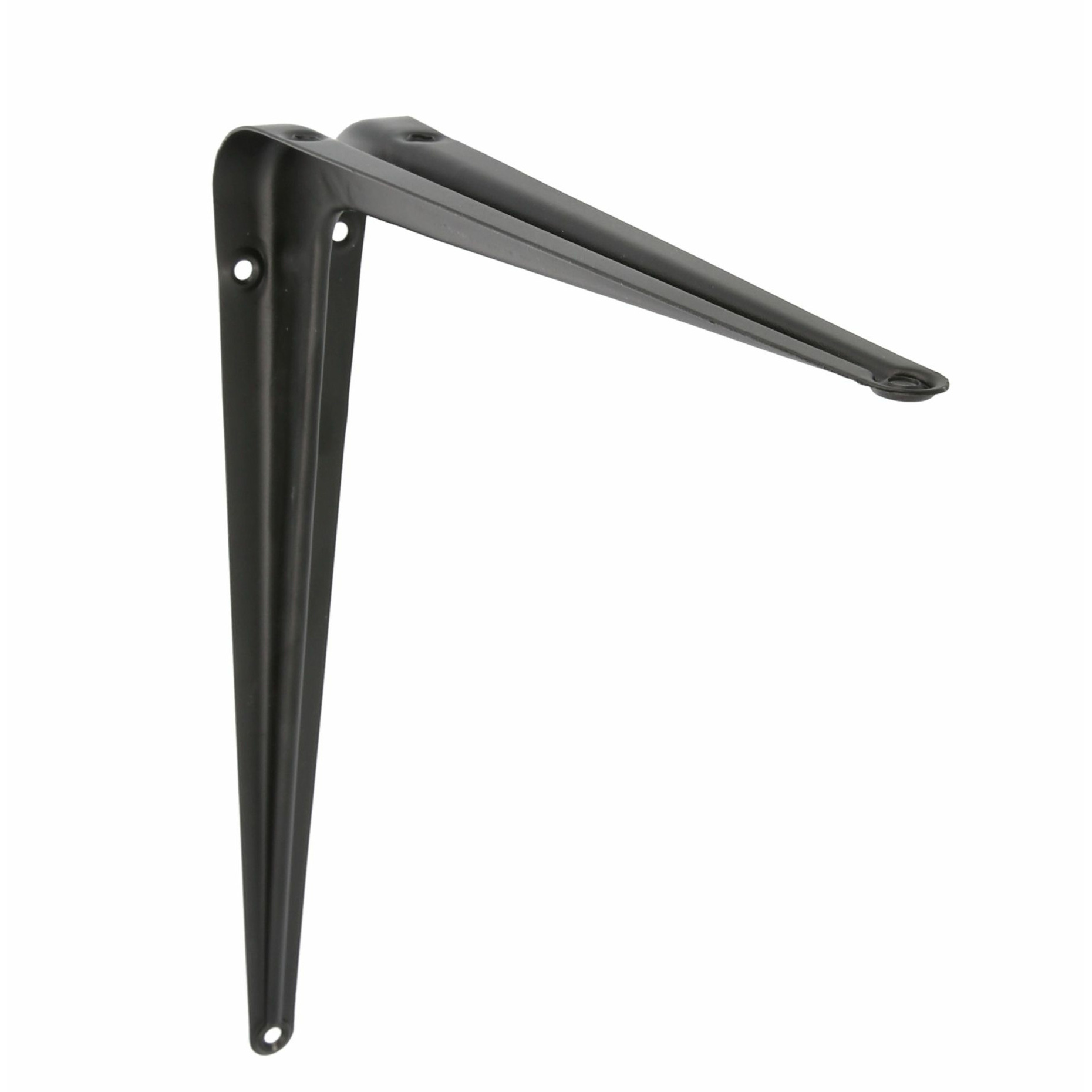 AMIG Plankdrager/planksteun van metaal - gelakt zwart - H350 x B300 mm -