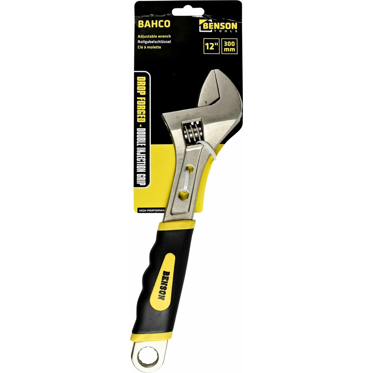 Benson Moersleutel sleutel - soft grip - 12 inch - 30 cm -