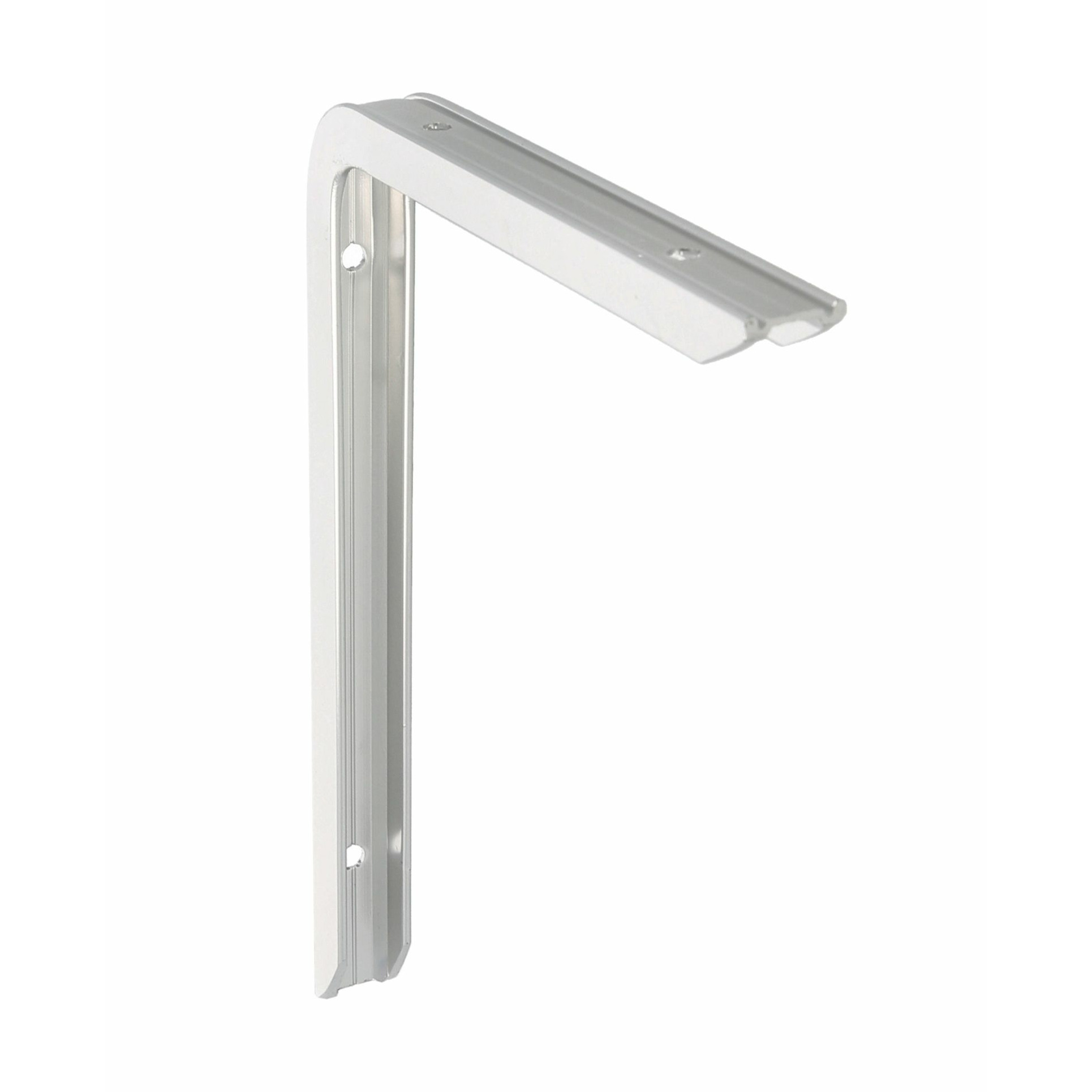 AMIG Plankdrager/planksteun - aluminium - gelakt zilver - H120 x B80 mm - max gewicht 75 kg -