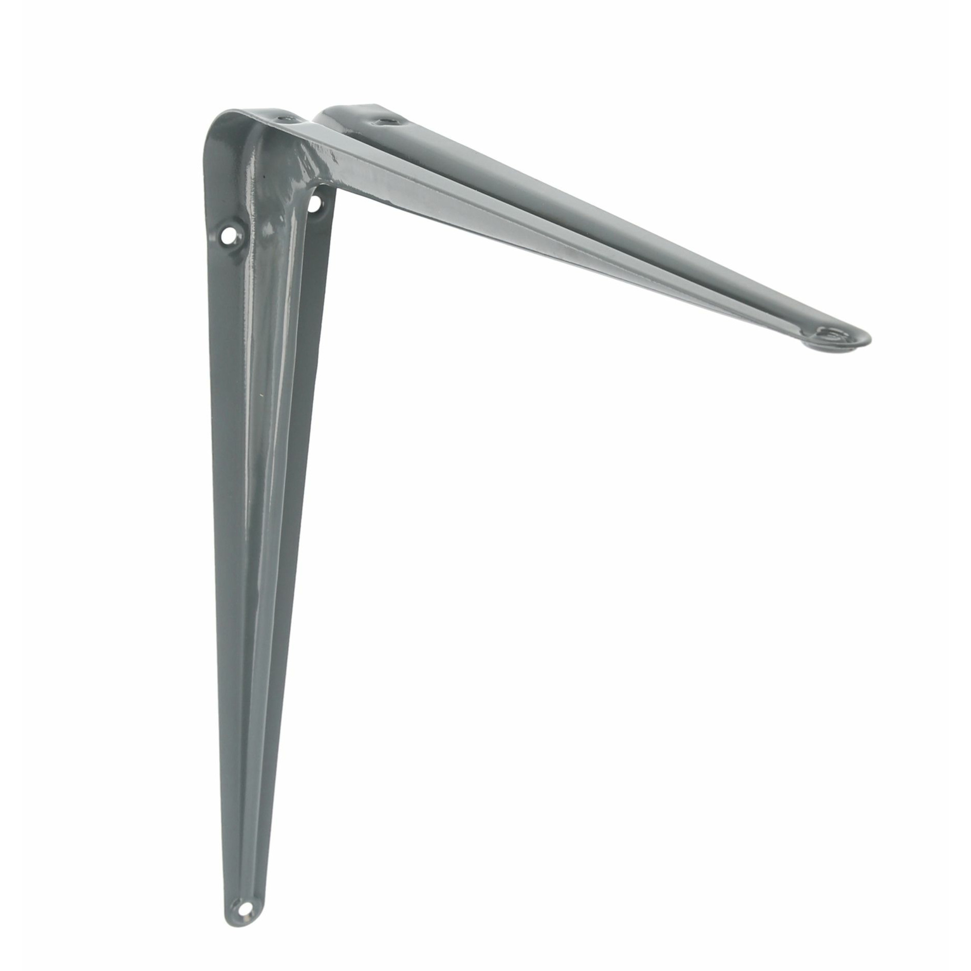AMIG Plankdrager/planksteun van metaal - gelakt grijs - H400 x B350 mm -