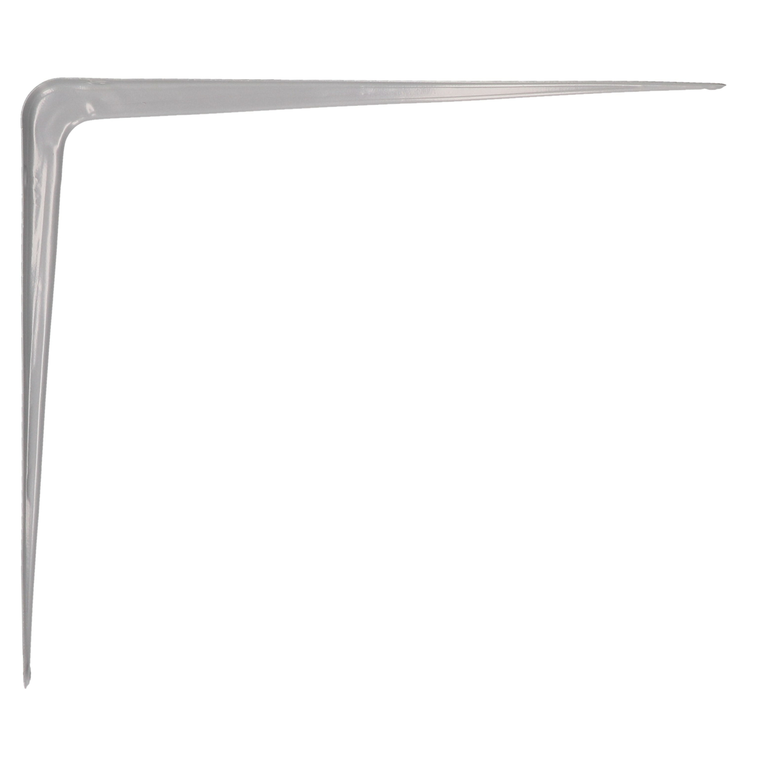 AMIG Plankdrager/planksteun van metaal - gelakt zilver - H400 x B350 mm -