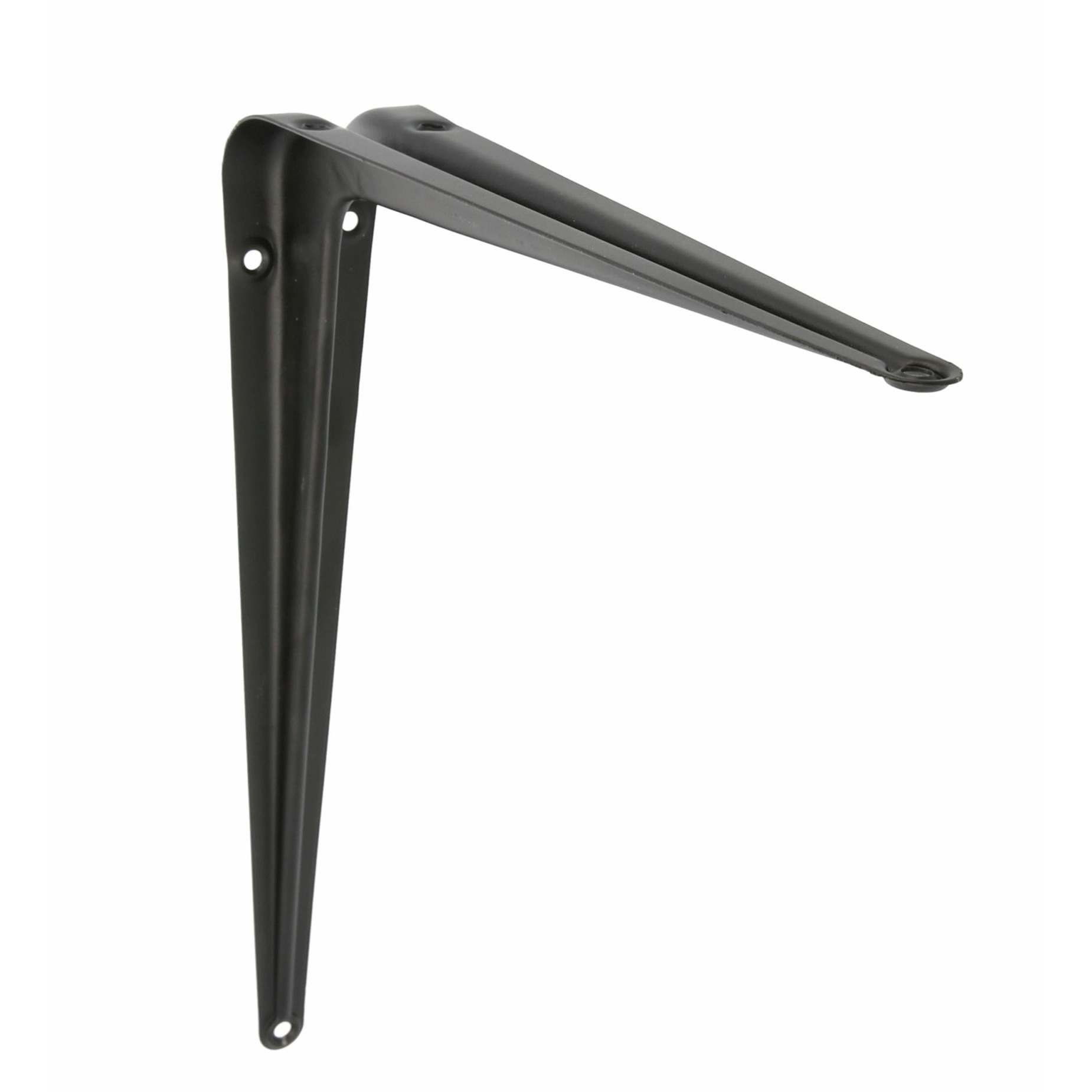 AMIG Plankdrager/planksteun van metaal - gelakt zwart - H400 x B350 mm -