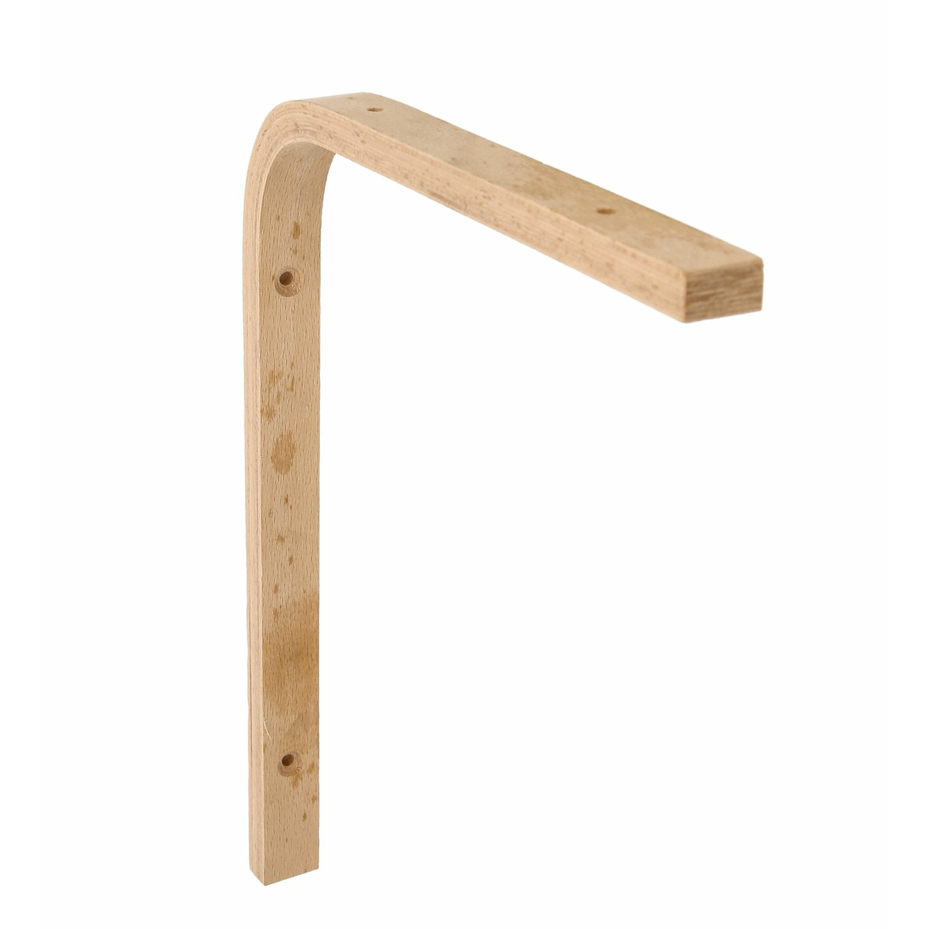 AMIG Plankdrager/planksteun van hout - lichtbruin - H250 x B100 mm -