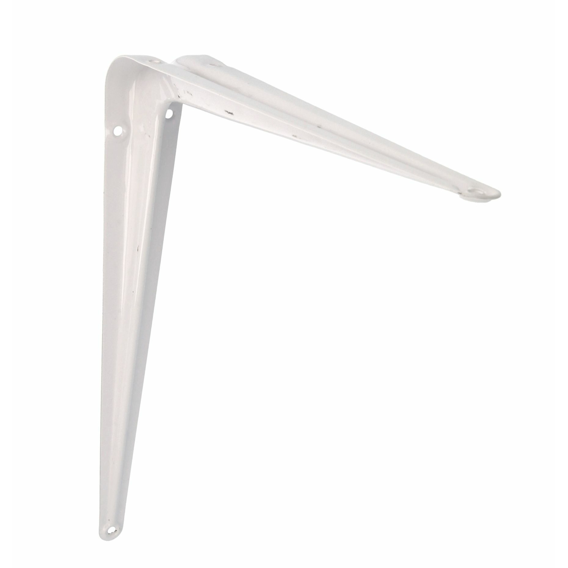 AMIG Plankdrager/planksteun van metaal - gelakt wit - H450 x B400 mm -