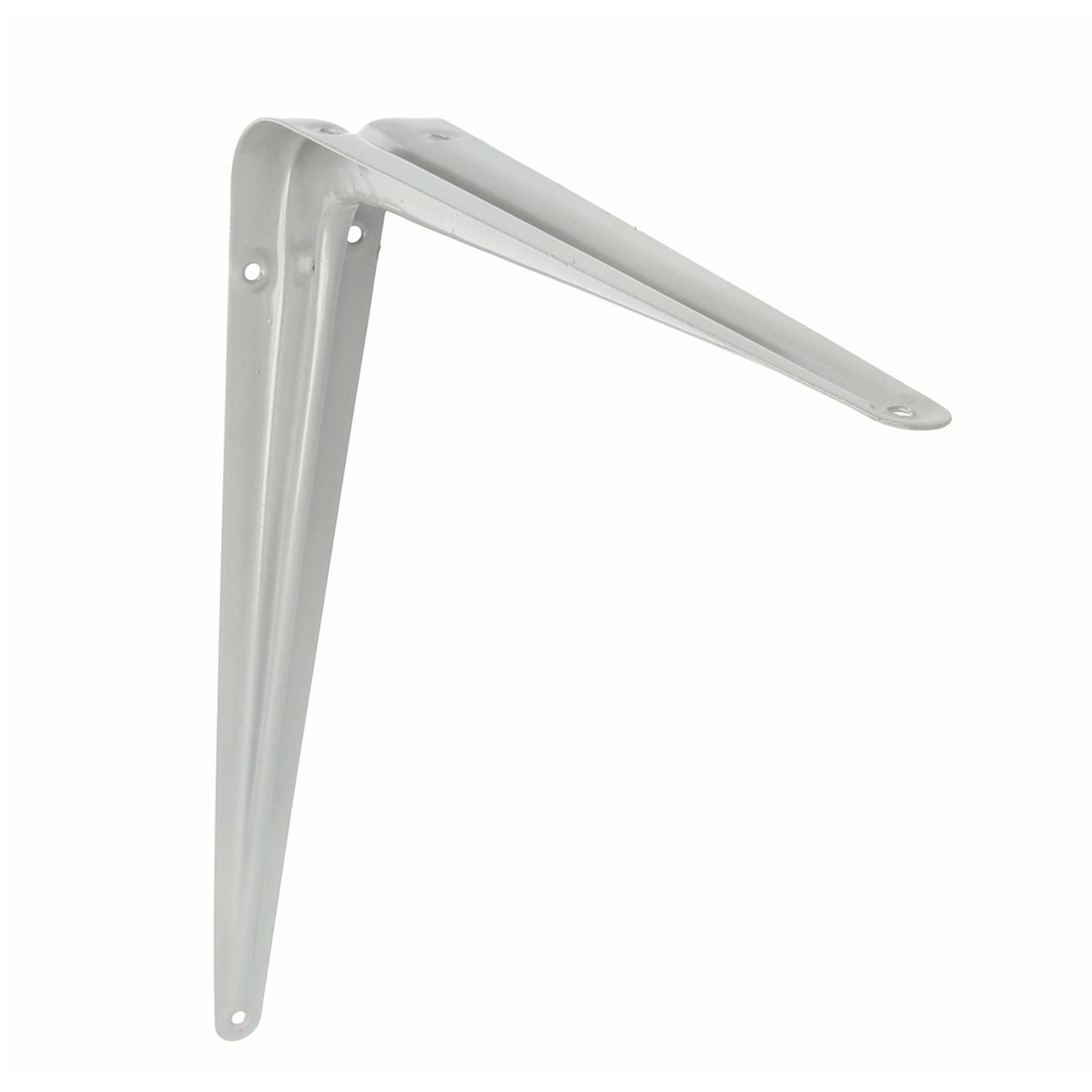 AMIG Plankdrager/planksteun van metaal - gelakt zilver - H450 x B400 mm -
