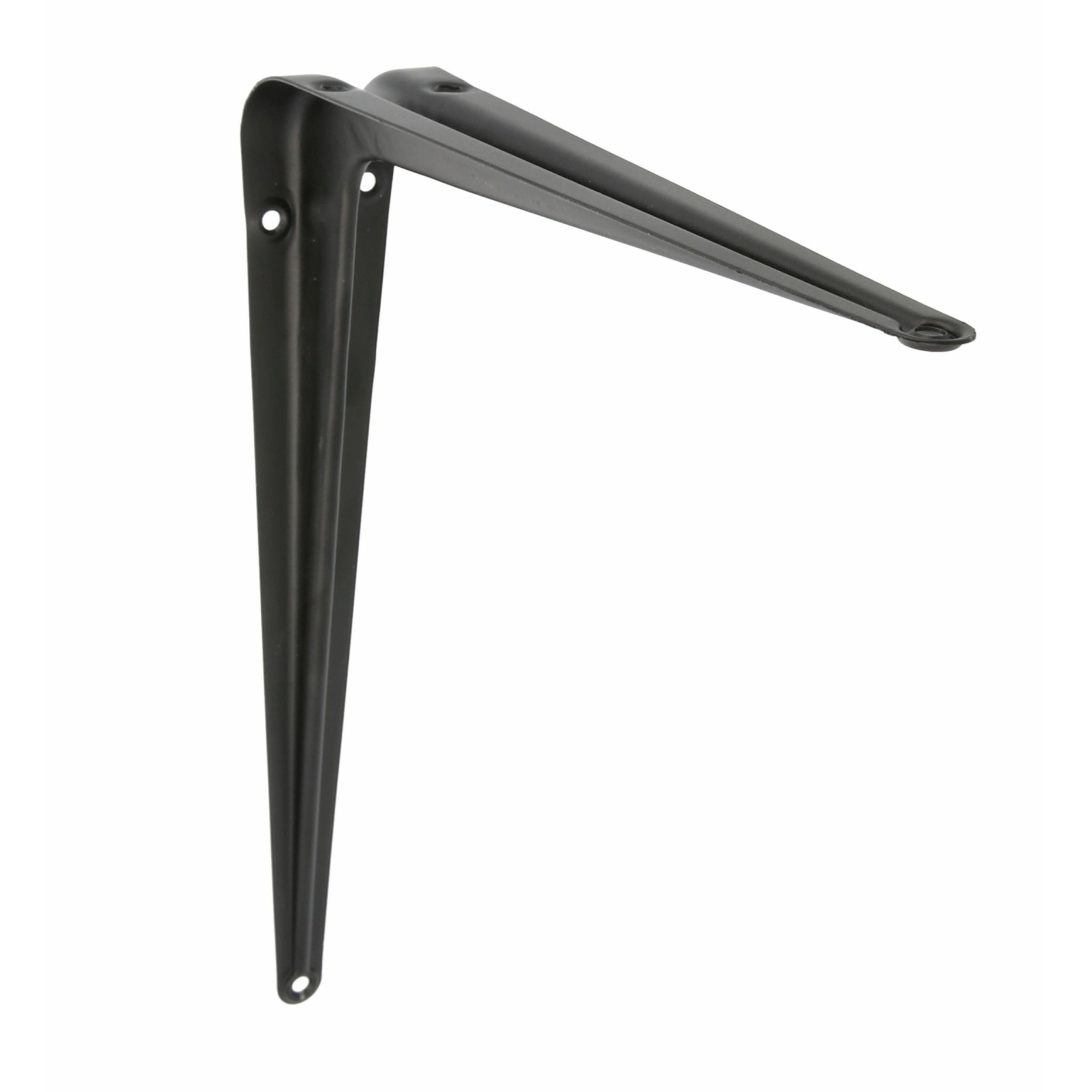 AMIG Plankdrager/planksteun van metaal - gelakt zwart - H450 x B400 mm -