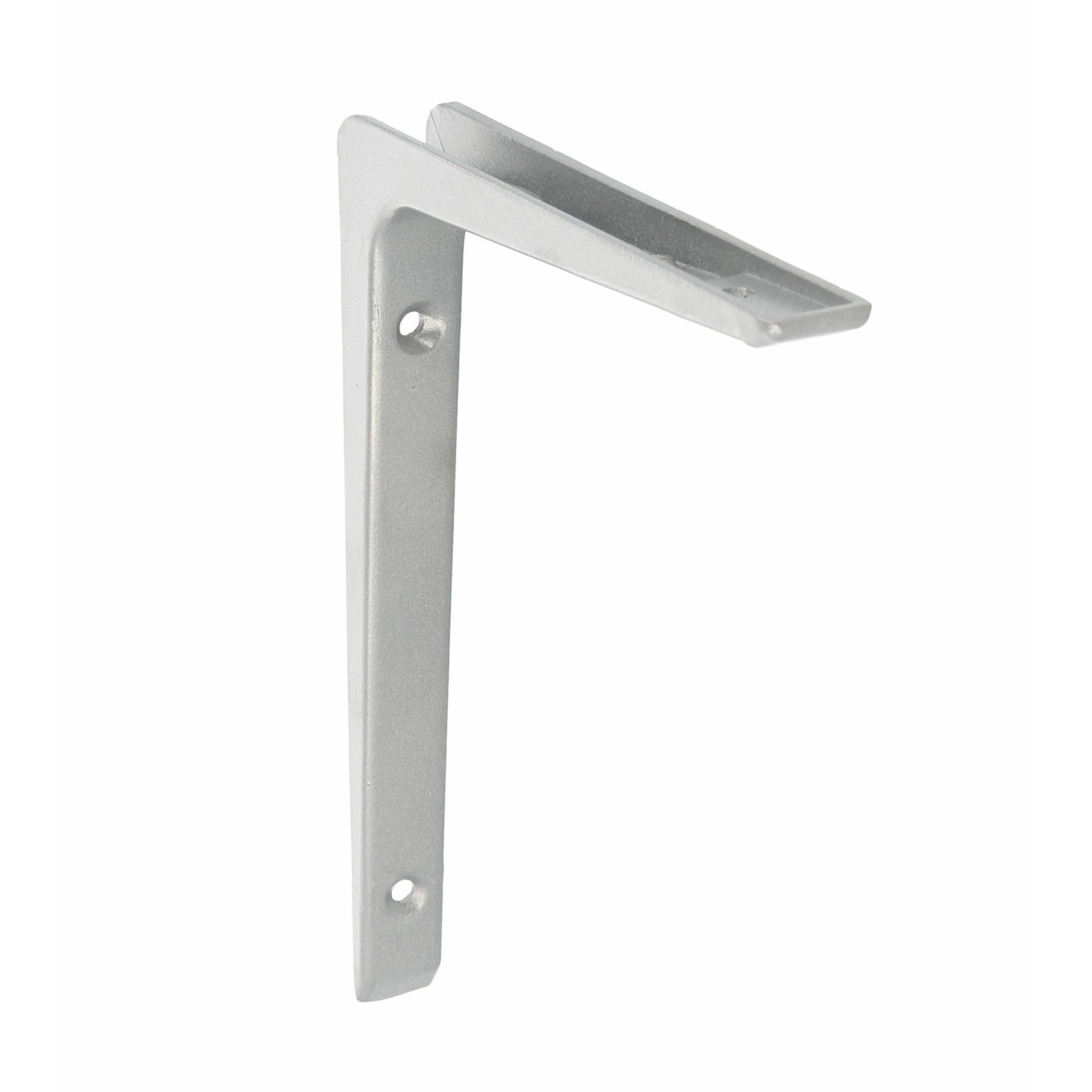 AMIG Plankdrager/planksteun van aluminium - gelakt zilvergrijs - H200 x B150 mm -