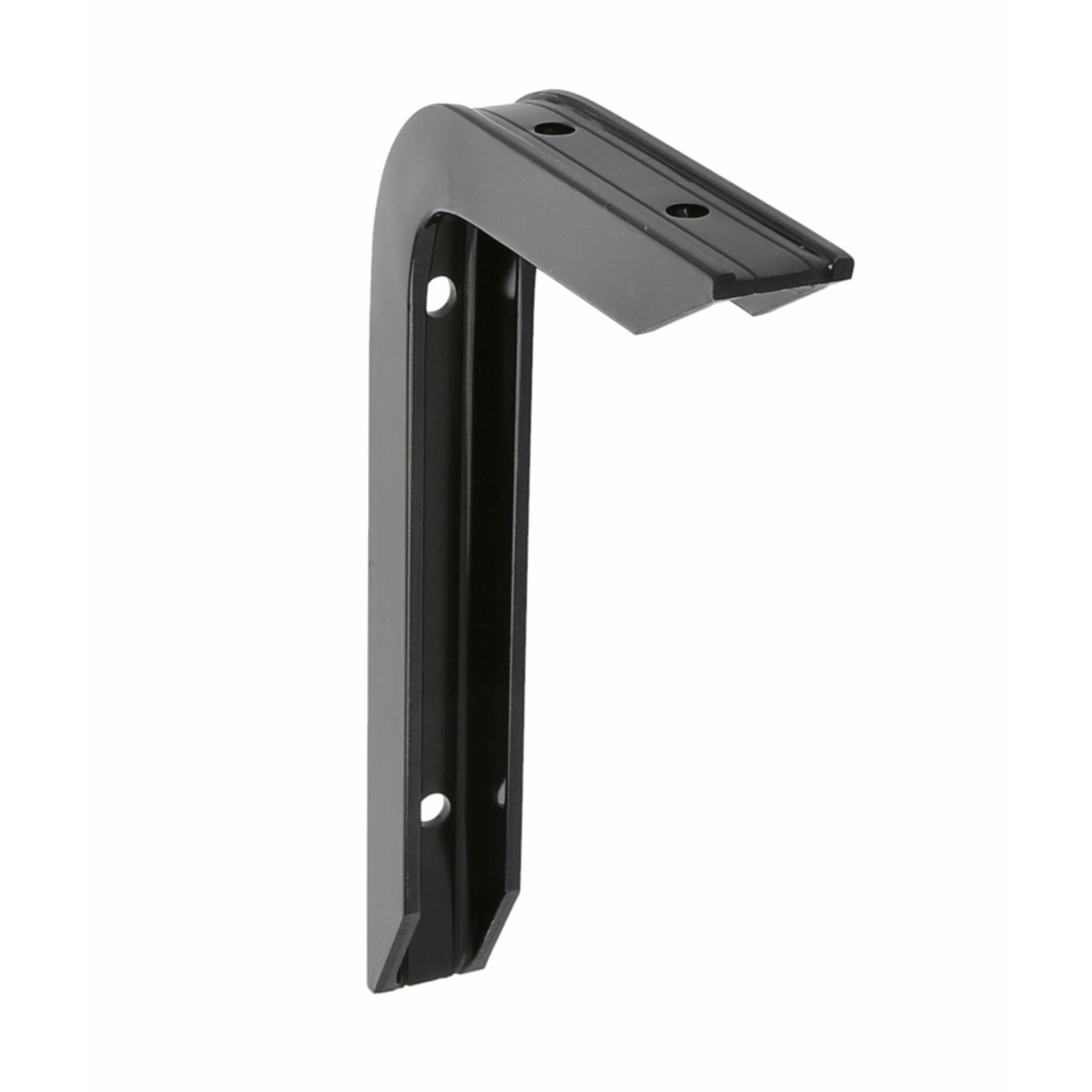 AMIG Plankdrager/planksteun van aluminium - gelakt zwart - H200 x B150 mm - heavy support -