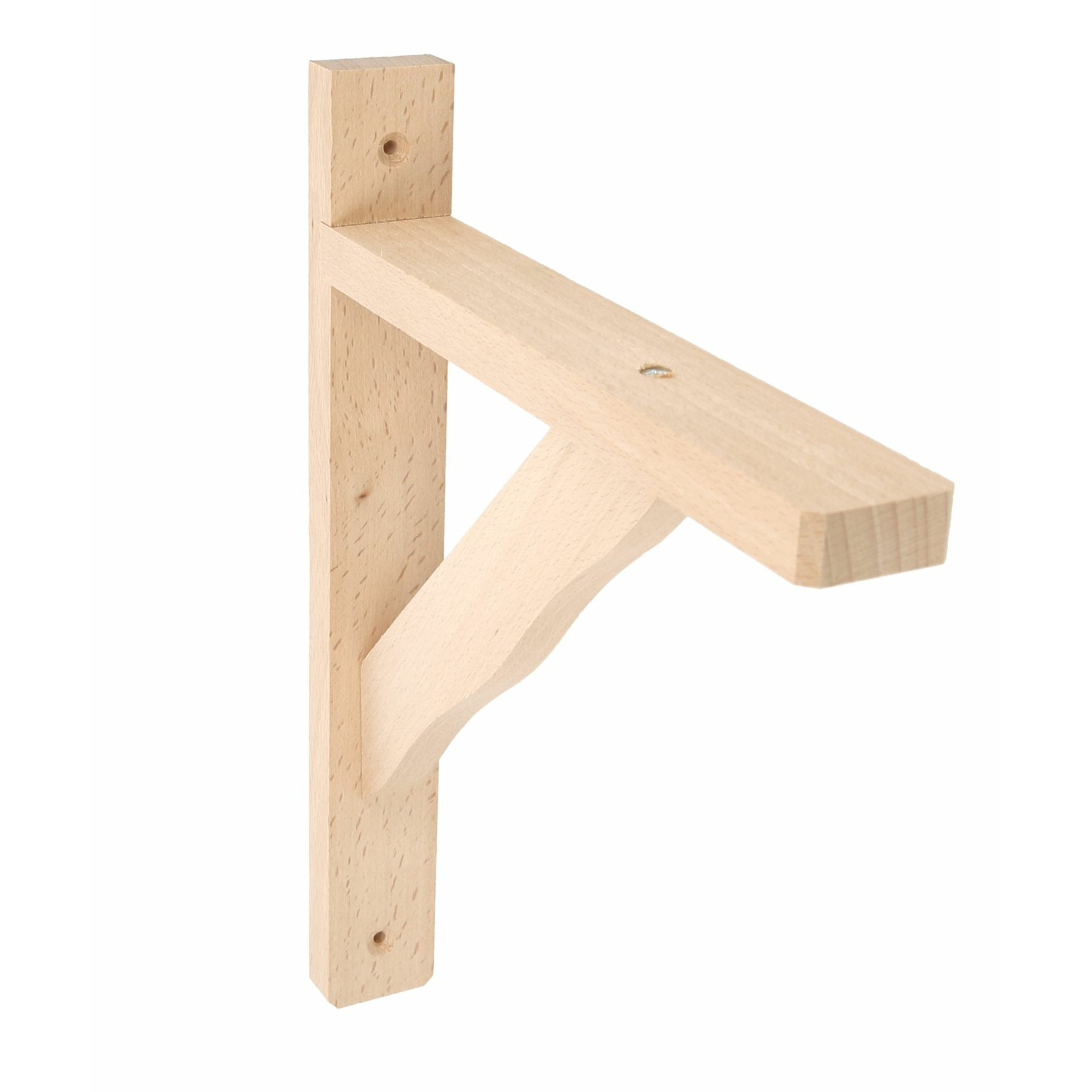 AMIG Plankdrager/planksteun van hout - lichtbruin - H280 x B230 mm - Tot 95 kg -