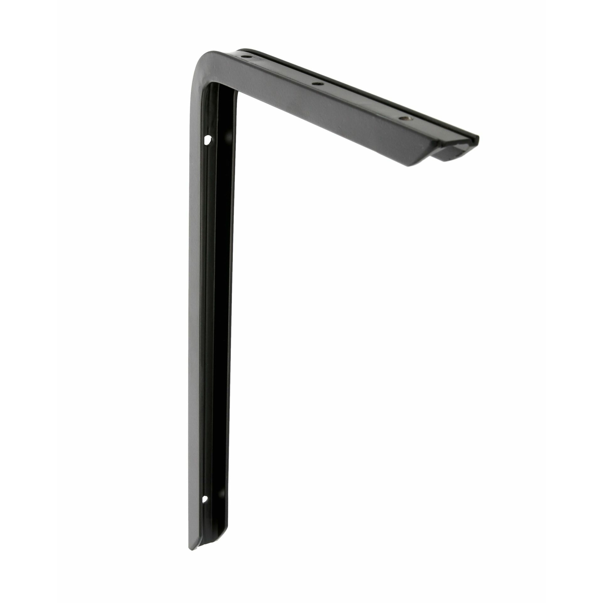 AMIG Plankdrager/planksteun - aluminium - gelakt zwart - H350 x B200 mm - max gewicht 45 kg -