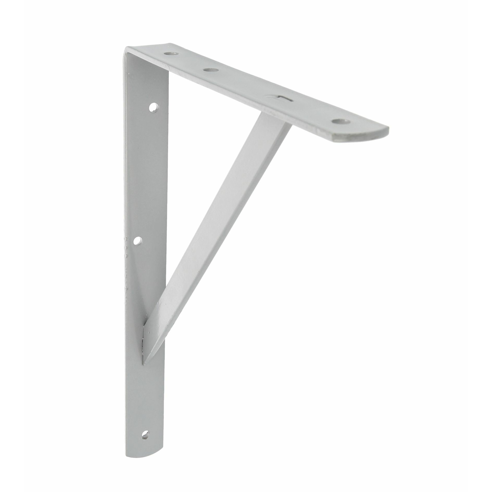 AMIG Plankdrager/planksteun van metaal - gelakt grijs - H600 x B375 mm - Tot 150 kg -
