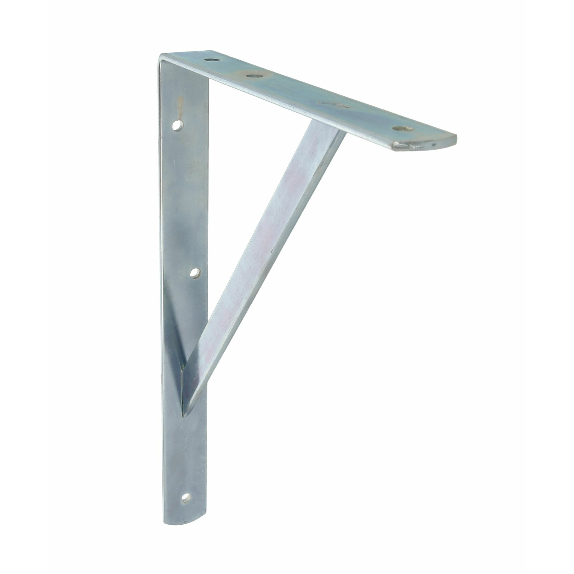 AMIG Plankdrager/planksteun van metaal - gelakt zilver - H600 x B375 mm - Tot 150 kg -