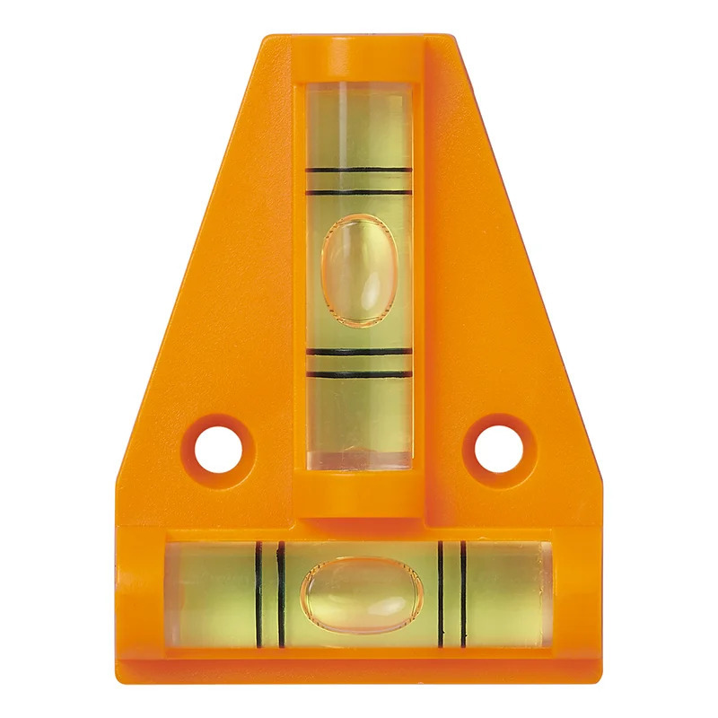 ProPlus Mini driehoek waterpas - voor vaste bevestiging - x mm - 2 libellen - met schroefgaten -