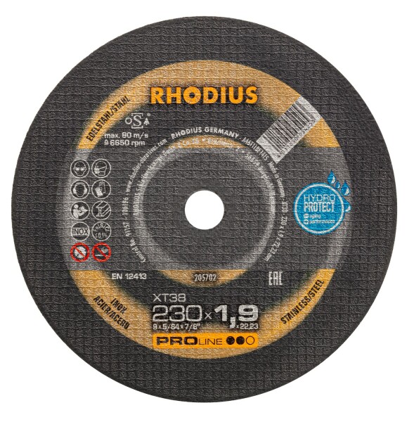 Rhodius 205702 XT38 PROline Ll Doorslijpschijf Extra Dun 230 X 22,23 X 1,9mm (25 St)