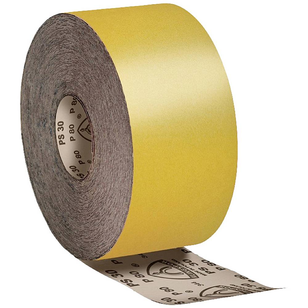 Klingspor Schleifpapier-Rolle K100 115mmx50m PS30 gelb 174090 Schuurpapierrol Korrelgrootte 100 (l x b) 50 m x 115 mm 1 stuk(s)