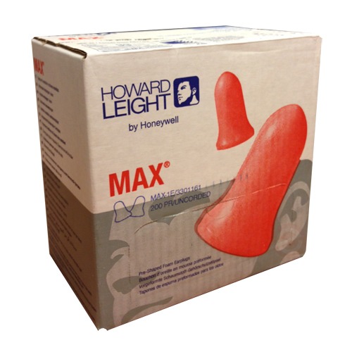 Howard Leight by Honeywell Howard Leight MAX - 200 paar - Foam Oordoppen | Wegwerp oordopjes  37 dB Zeer hoge demping.