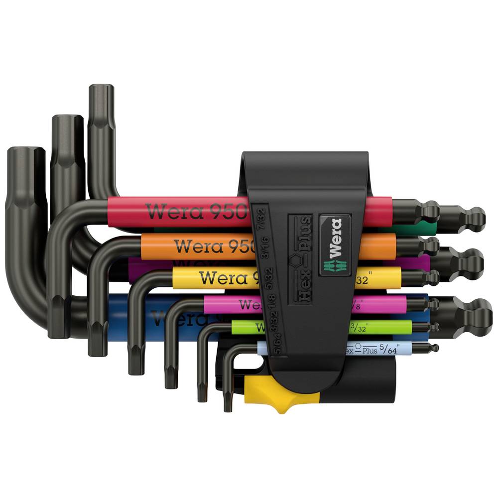 Wera 950/9 Hex-Plus Multicolour Imperial 3 Winkelschlüsselsatz