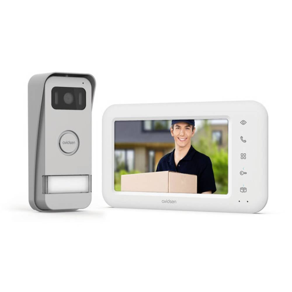 Avidsen ELIA SMART Complete set voor Video-deurintercom WiFi Wit, Aluminium