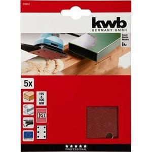 Kwb Schuurstrook Geperforeerd Set À 5 - 115 X 100 Mm