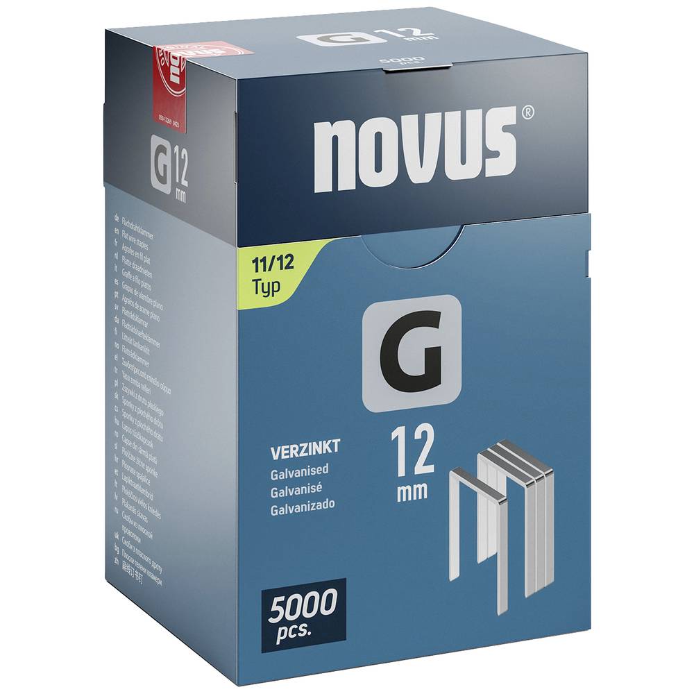 Novus Tools 042-0768 Nieten met plat draad Type 11 5000 stuk(s) Afm. (l x b x h) 12 x 10.6 x 12 mm