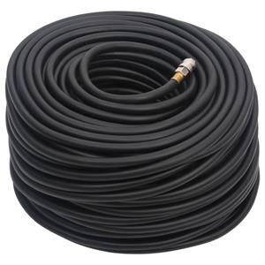 vidaXL Luchtslang hybride 0,6'' 50 m rubber en PVC zwart