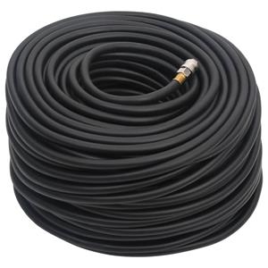 vidaXL Luchtslang hybride 0,6'' 100 m rubber en PVC zwart