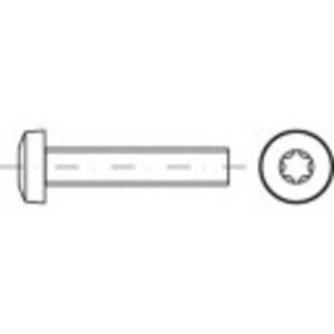 TOOLCRAFT TO-5379711 Lenskopschroeven M4 6 mm Binnen-T RVS A2 1000 stuk(s)