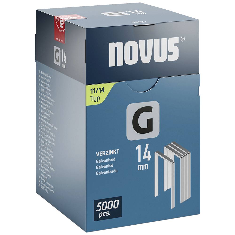 Novus Tools 042-0769 Nieten met plat draad Type 11 5000 stuk(s) Afm. (l x b x h) 14 x 10.6 x 14 mm