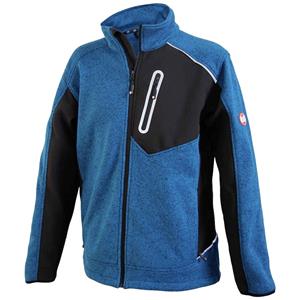 L+D 4289-40-XXL SKARA vest in petrol/zwart gemêleerd, polyester en softshell met gerecycled materiaal, maat XXL Maat: XXL Petrol, Zwart