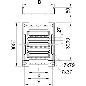 OBO Bettermann 6059018 Kabelgoot (l x b x h) 3050.00 x 100.00 x 60.00 mm per meter