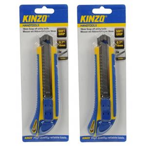 Kinzo 2x stuks hobby snij mesjes 18 mm -