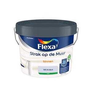 Flexa  Strak Op De Muur Binnen Mat - Wit Krokus - Meng - 2,5 L