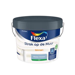 Flexa  Strak Op De Muur Binnen Mat - Midden Oceaan - Meng - 2,5 L