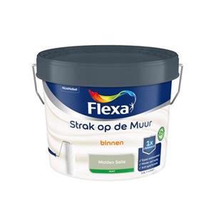 Flexa  Strak Op De Muur Binnen Mat - Midden Salie - Meng - 2,5 L