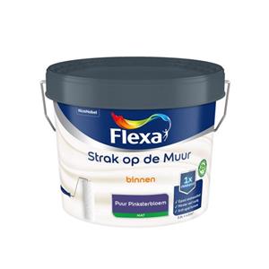 Flexa  Strak Op De Muur Binnen Mat - Puur Pinksterbloem - Meng - 2,5 L