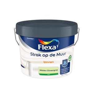 Flexa  Strak Op De Muur Binnen Mat - Midden Citroengras - Meng - 2,5 L