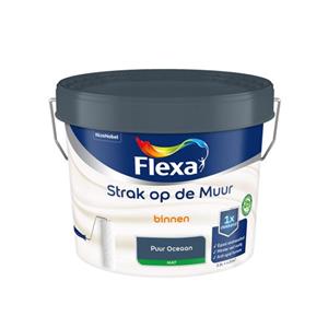 Flexa  Strak Op De Muur Binnen Mat - Puur Oceaan - Meng - 2,5 L