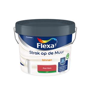 Flexa  Strak Op De Muur Binnen Mat - Puur Kers - Meng - 2,5 L