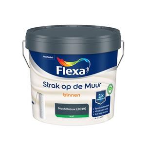 Flexa  Strak Op De Muur Binnen Mat - Nachtblauw (2019) - Strak & Easycare - 5 L