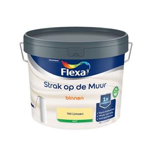 Flexa  Strak Op De Muur Binnen Mat - Vol Limoen - Meng - 10 L