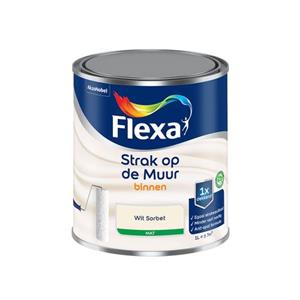 Flexa  Strak Op De Muur Binnen Mat - Wit Sorbet - Meng - 1 L