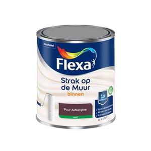 Flexa  Strak Op De Muur Binnen Mat - Puur Aubergine - Meng - 1 L