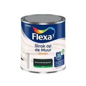 Flexa  Strak Op De Muur Binnen Mat - Monumentengroen - Strak & Easycare - 1 L