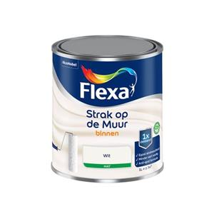 Flexa  Strak Op De Muur Binnen Mat - Wit - Strak & Easycare - 1 L