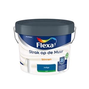 Flexa  Strak Op De Muur Binnen Mat - Indigo - 2,5 L