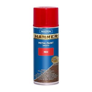 Maston Hammer - Metaalverf - Rood - Smooth - Spuitlak - 400 Ml