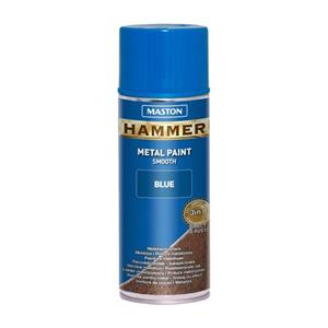 Maston Hammer - Metaalverf - Blauw - Smooth - Spuitlak - 400 Ml