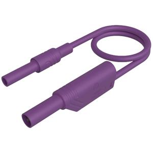 SKS Hirschmann MAL S WS-B 100/2,5 vi Veiligheidsmeetsnoer 4mm-veiligheidsbus 4mm-veiligheidsstekker, stapelbaar 100 cm Violet 1 stuk(s)